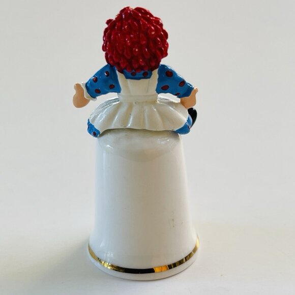 Thimble Raggedy Ann Fine bone Chine Gimbel and Sons Made in England Collectible - Picture 5 of 8